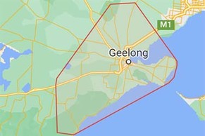 Geelong electricians Google maps service area